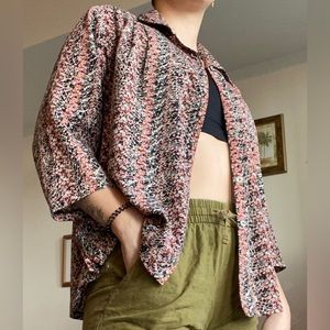 🦋 2/$20 Vintage floral button down